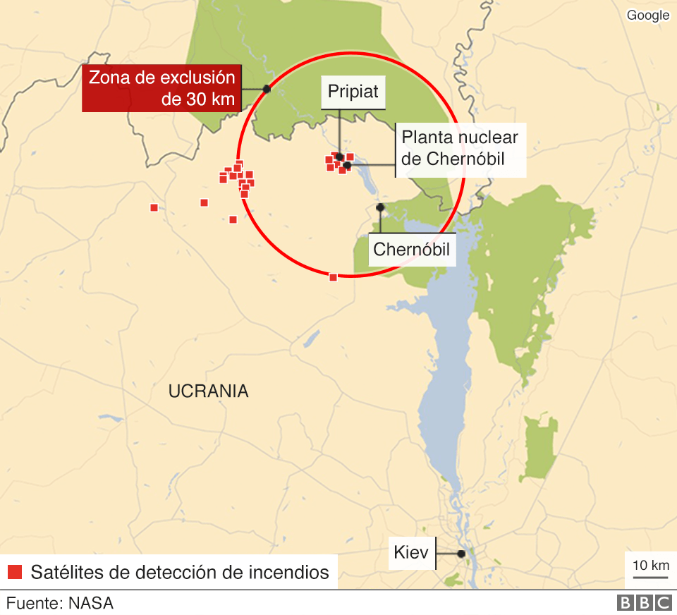 Mapa de la zona