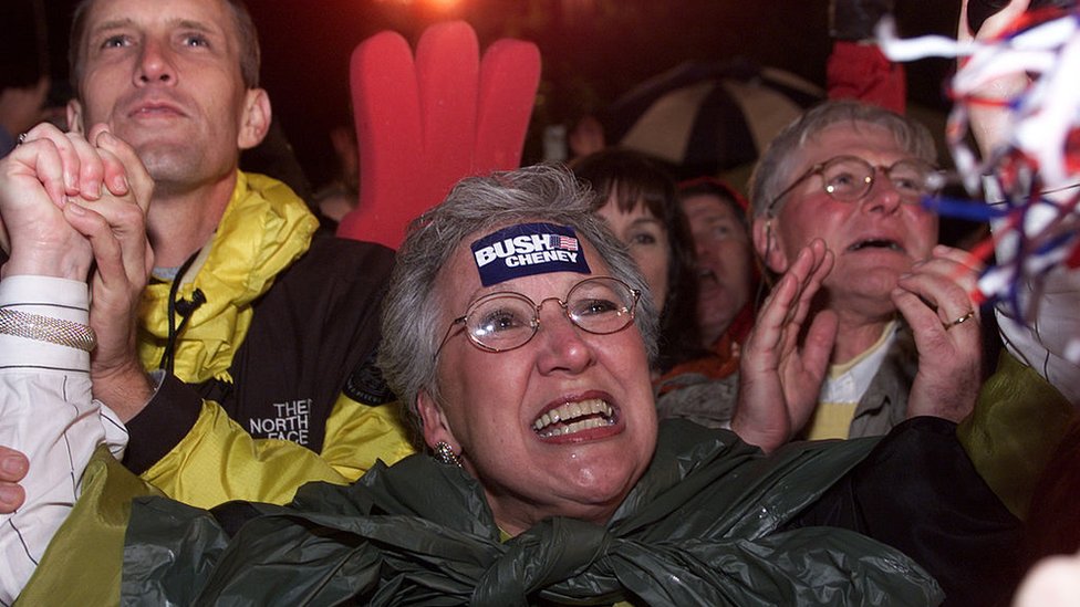 Simpatizantes de Bush en Austin, Texas