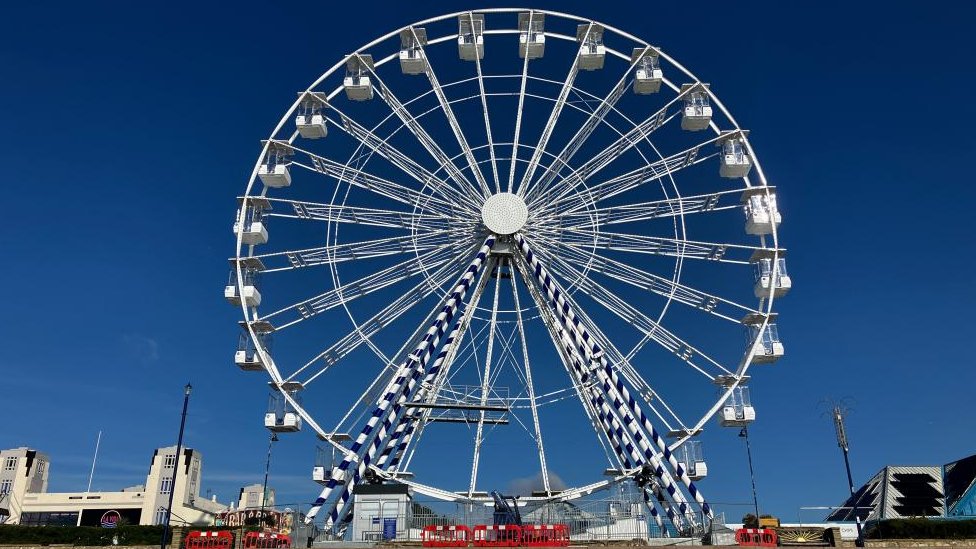 Felixstowe's big wheel erected on promenade