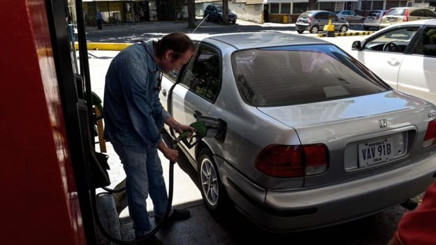 Gasolinera en Venezuela