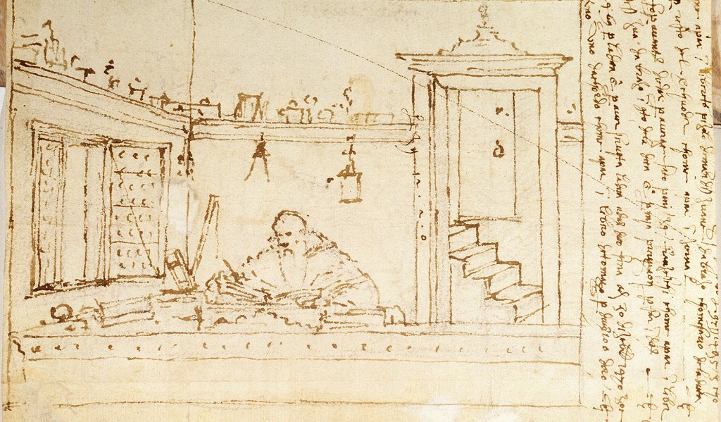 'Un filósofo con su pluma en mano', 1502-1505. Artista: Vittore Carpaccio