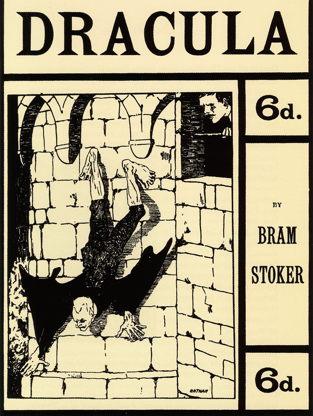 Carátula de una edición de 1901 de la novela de Bram Stoker "Dracula".
