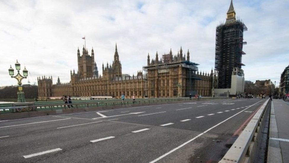 Ruas de Londres desertas durante lockdown