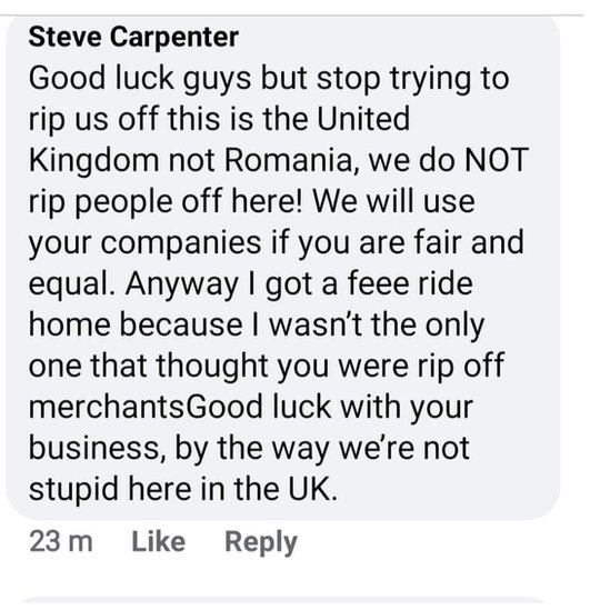 Комментарии г-на Карпентера в Facebook