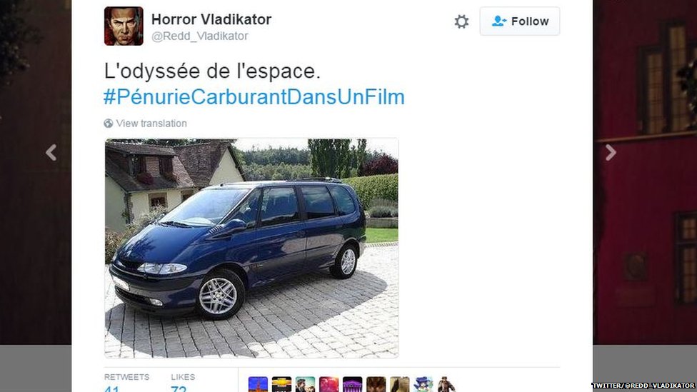 Твит пользователя @Redd_Vladikator: "Odyssee de l'espace" с изображением минивэна Renault Espace