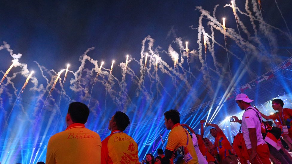 upacara penutupan Asian Games.