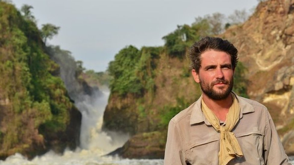 Левисон Вуд на водопаде Мерчисон в Уганде