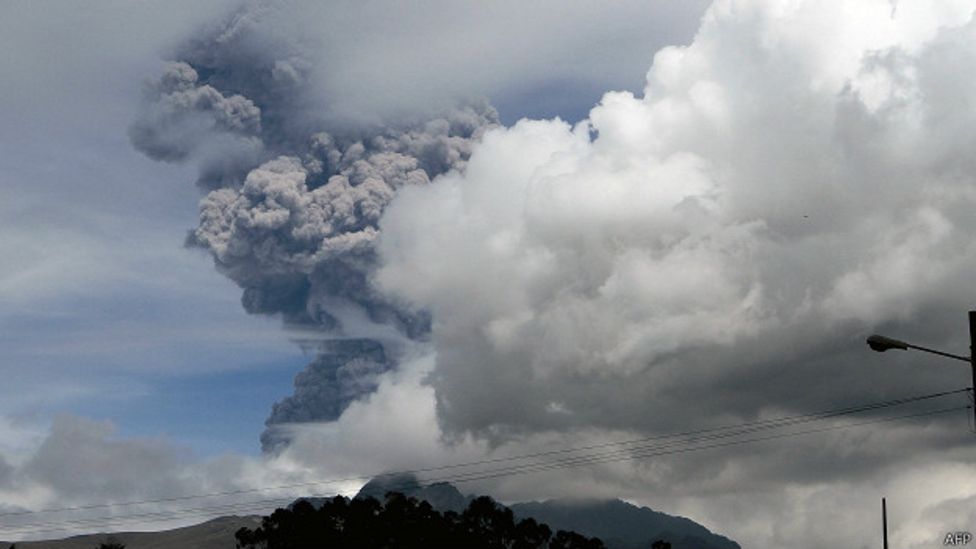 Erupción del volcán Cotopaxi.