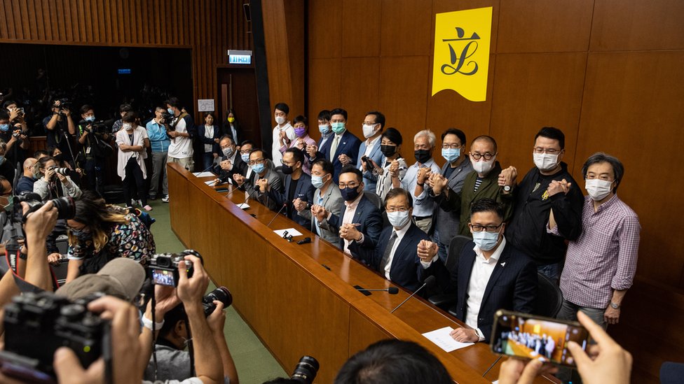 香港立法會民主派議員會見記者（9/11/2020）