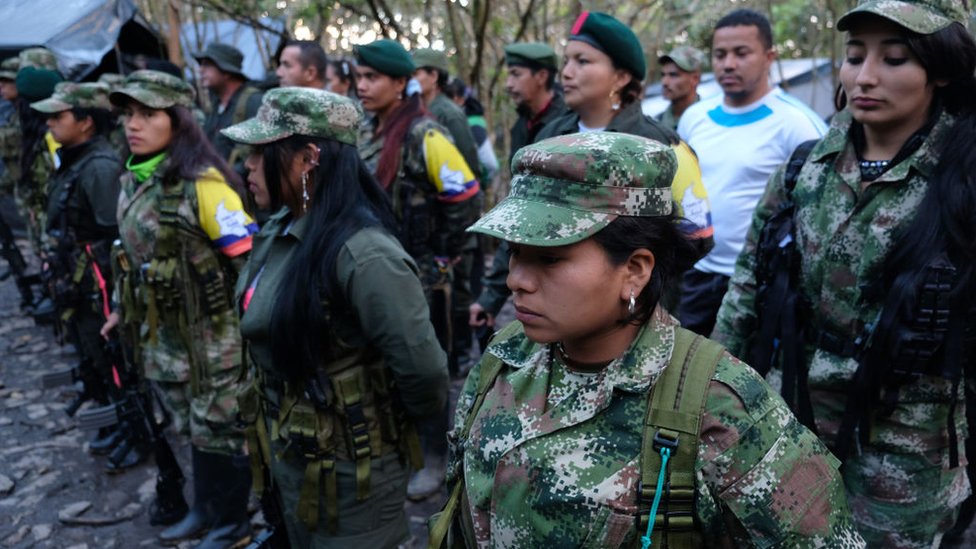 Campamento de desmovilización de las FARC.