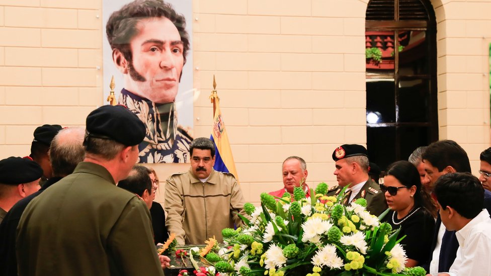 Nicolás Maduro durante el acto de conmemoración del sexto aniversario de la muerte de Hugo Chávez