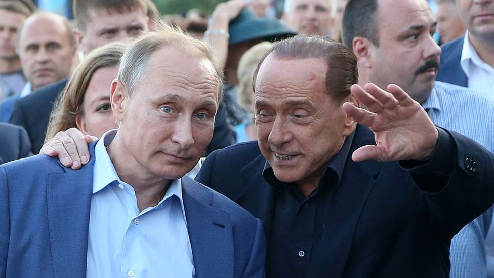 Silvio Berluskoni Vladimir Putin