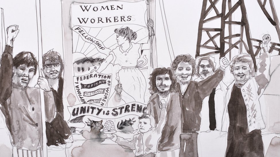 Иллюстрация Orgreave Truth and Justice Campaign была использована для рекламы After The Strike