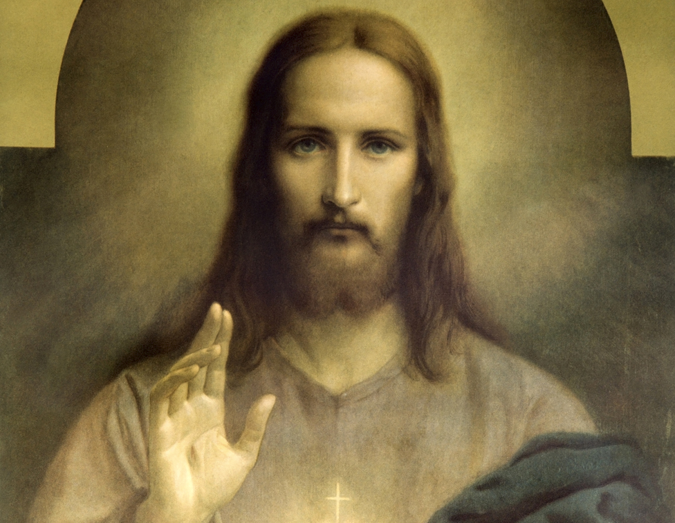 Иисус, каким его часто изображают - с длинными волосами и короткой бородой