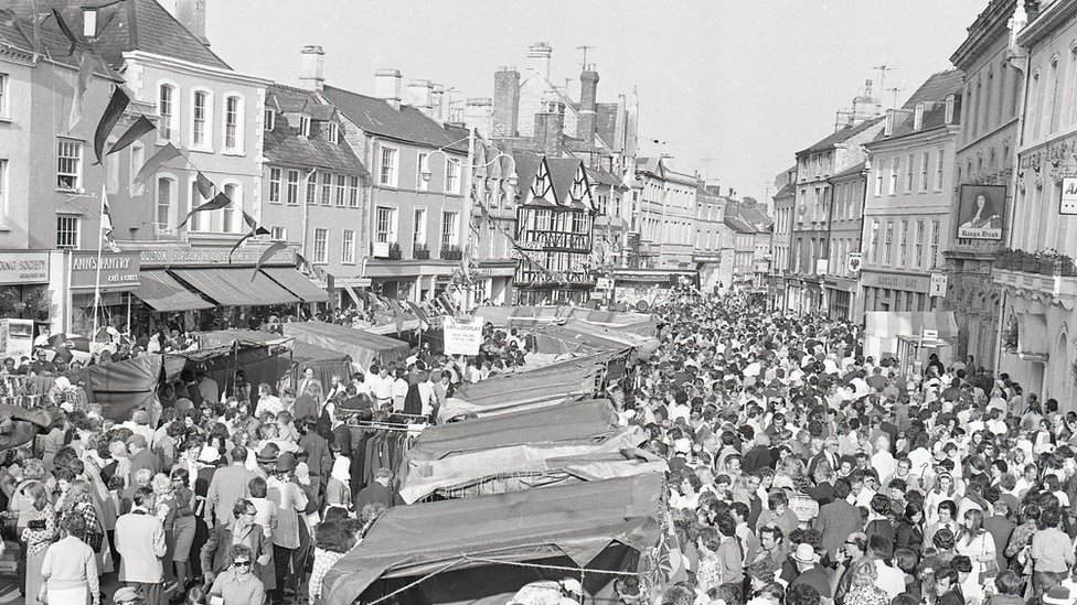 Ярмарка швабр Cirencester, 1970-е