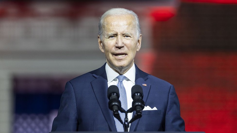 Joe Biden says 'Maga forces' threaten US democracy