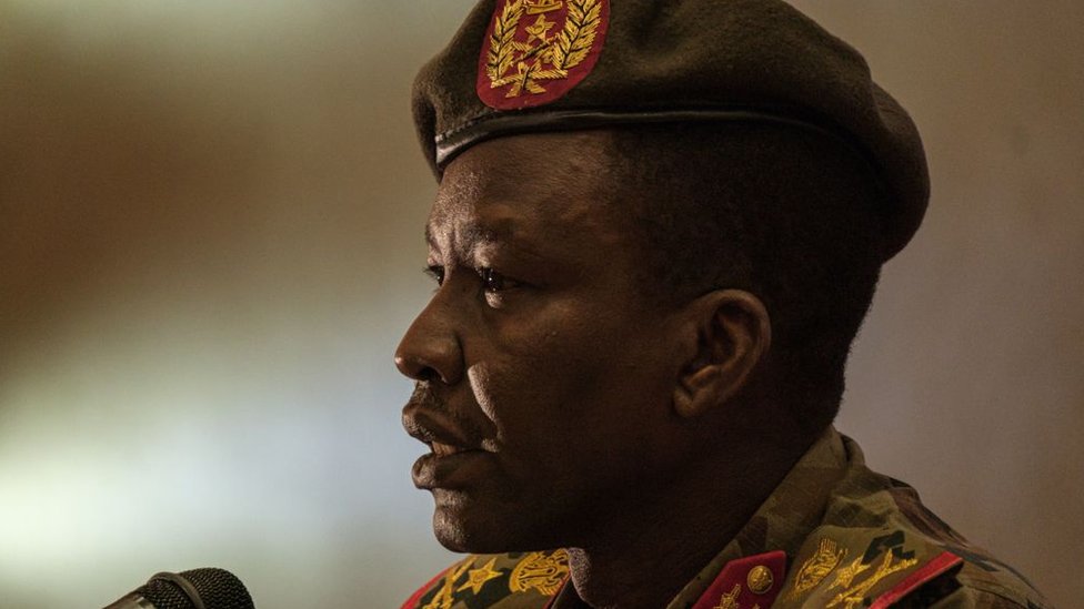 Shams-Eddin Kabashi es el vocero del Consejo Militar gobernante de Sudán.