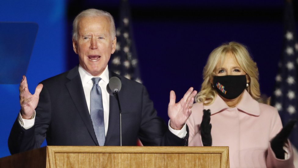 Joe Biden y su esposa Jill Biden