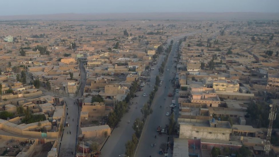 A general view of Lashkar Gah, the capital city of Helmand province.
