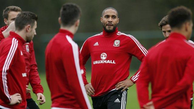 Wales players training