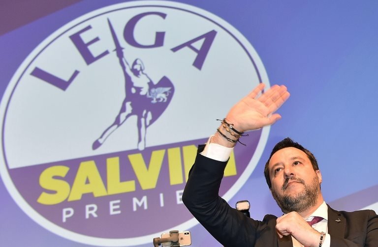 İtalya Lig Partisi lideri Matteo Salvini