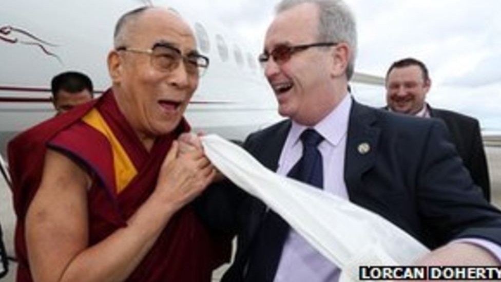 Далай-лама и Ричард Мур