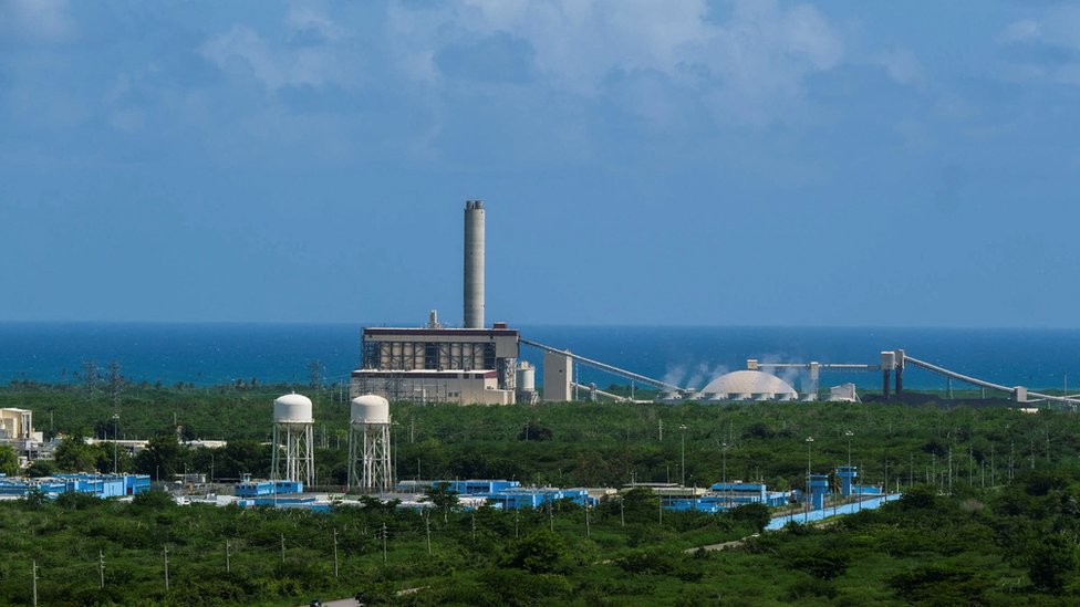 Usina AES, no sul de Porto Rico, que produz energia com carvão