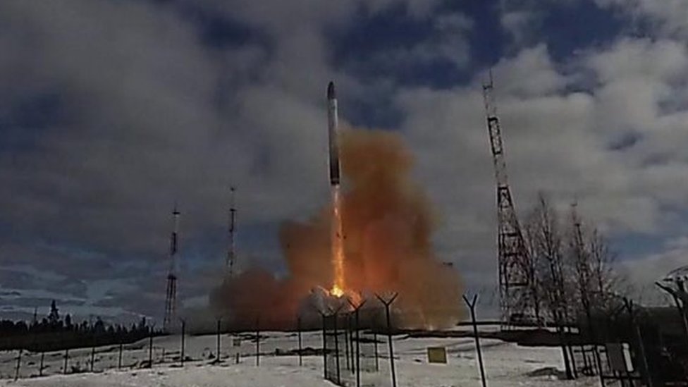 Russia releases video of intercontinental ballistic missile launch