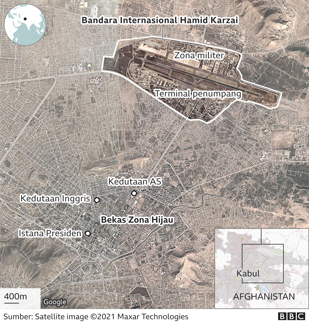 Peta Bandara Kabul