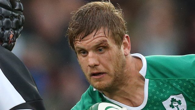 Chris Henry in action for Ireland