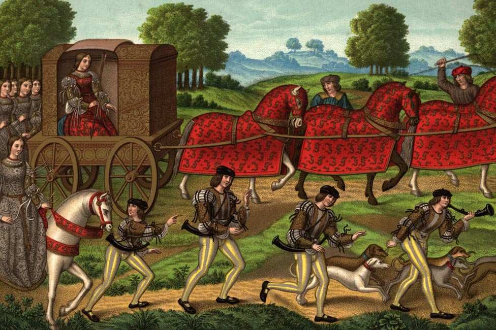 La chasse des dames (охота на дам), около 1550 г.