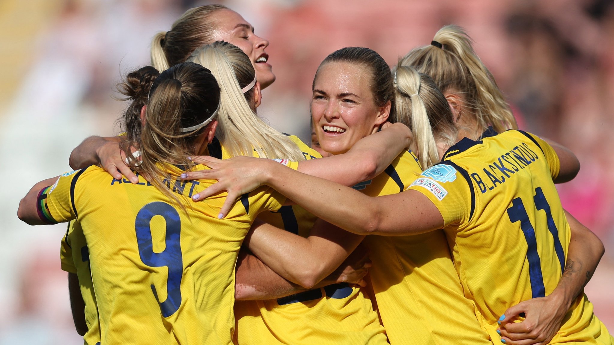 Sweden 5-0 Portugal: Man City's Filippa Angeldal scores two in easy win for Swedes