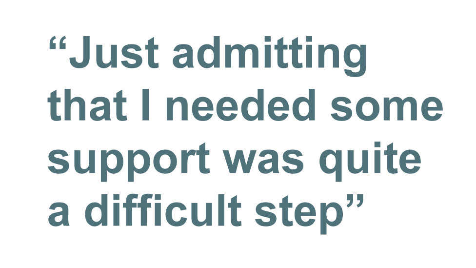 Quotebox: Просто признать, что мне нужна поддержка, было довольно трудным шагом
