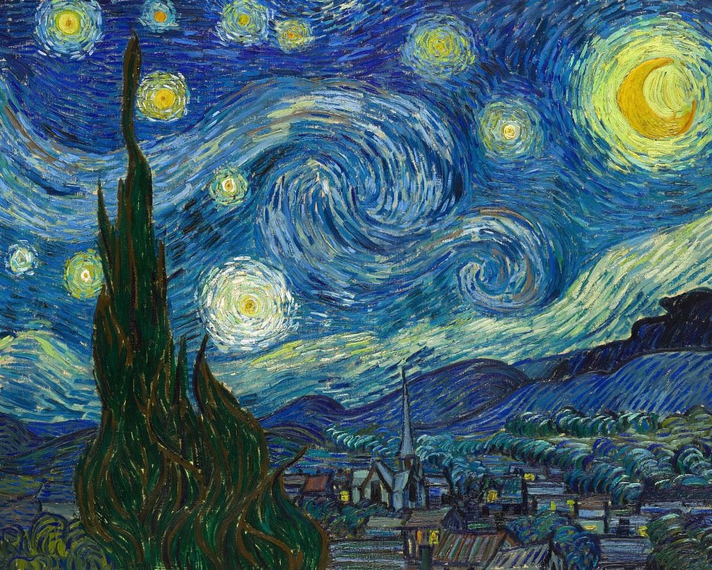 荷蘭後印象派畫家文森特·梵·高的作品《星夜》