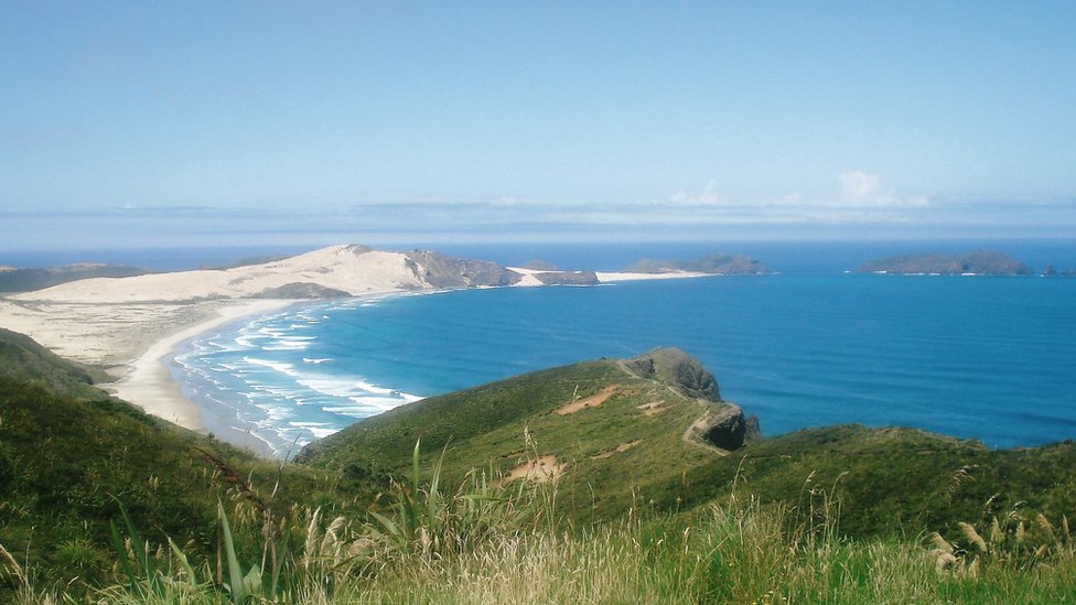 Yeni Zelanda'nın kuzey adasındaki Adalar Körfezi
