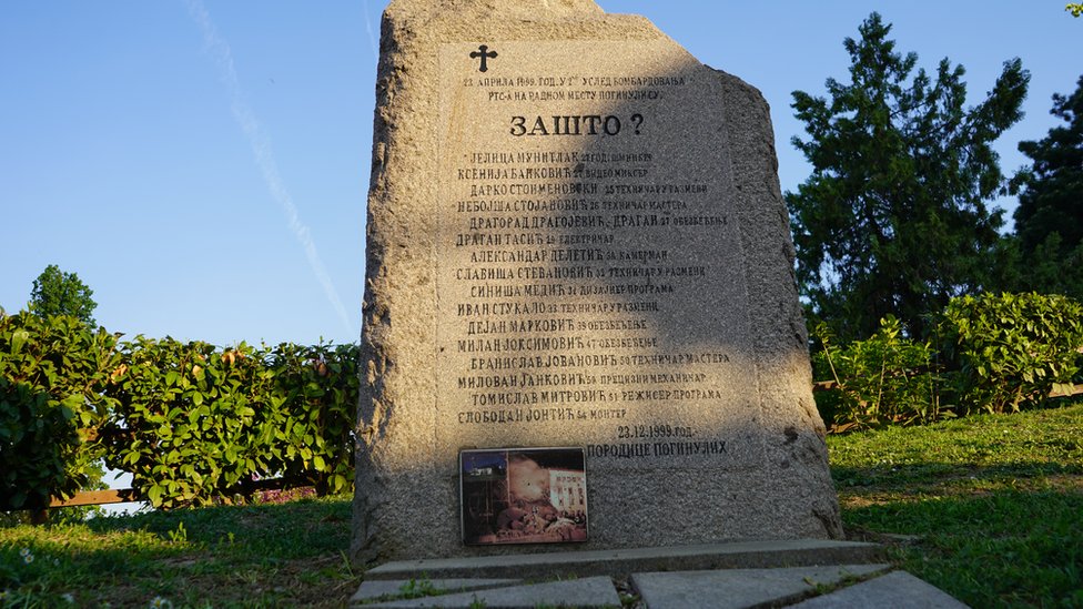 Spomenik stradalima u RTS-u 23.4.1999. godine, Tašmajdan, Beograd