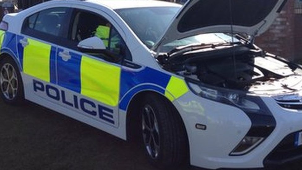 motorised police car