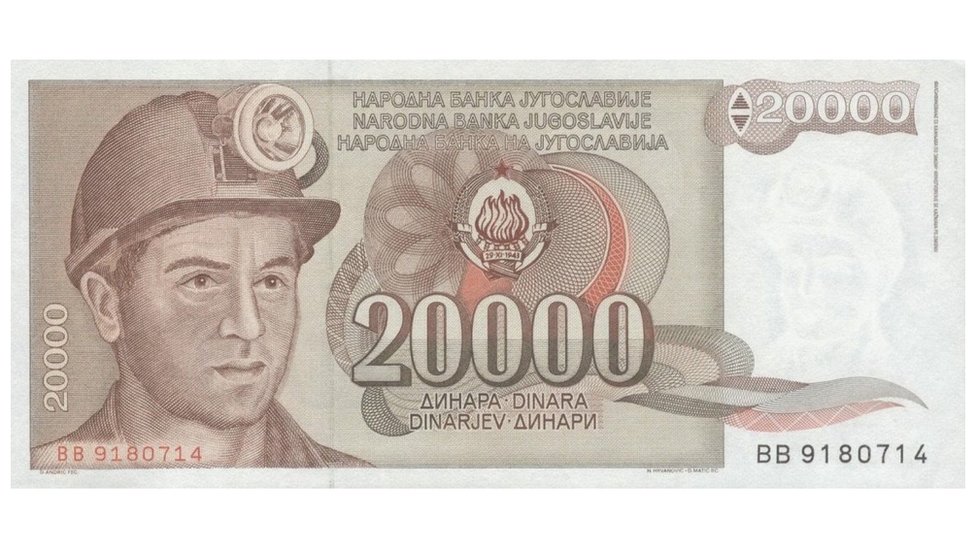 Alija Sirotanović na novčanici od 20.000 dinara