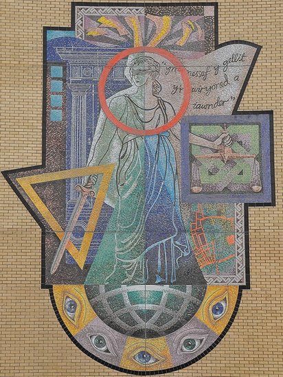 Cardiff Magistrates Court Mural