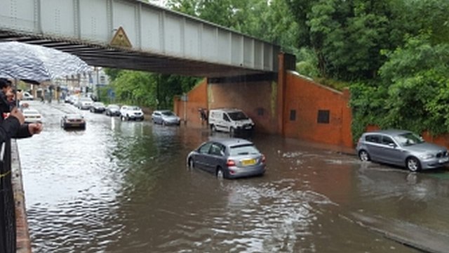 Flooding in South London