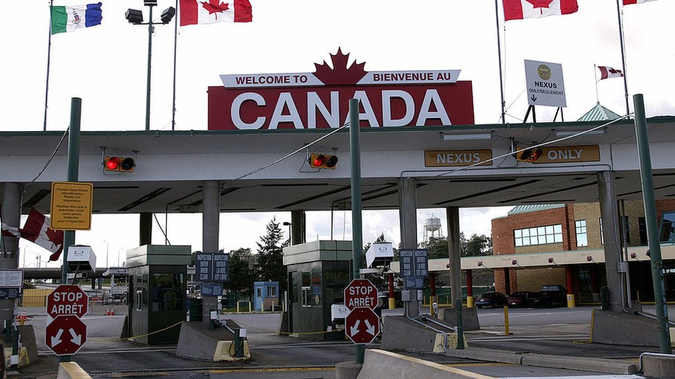 frontera de Canadá.