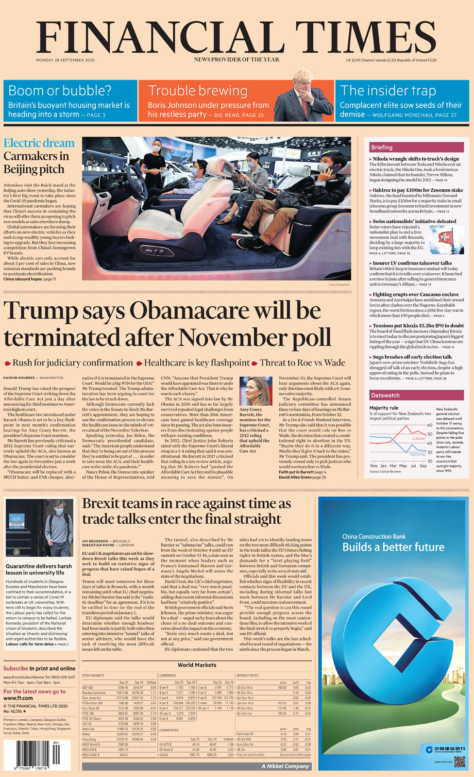 Financial Times Monday 28