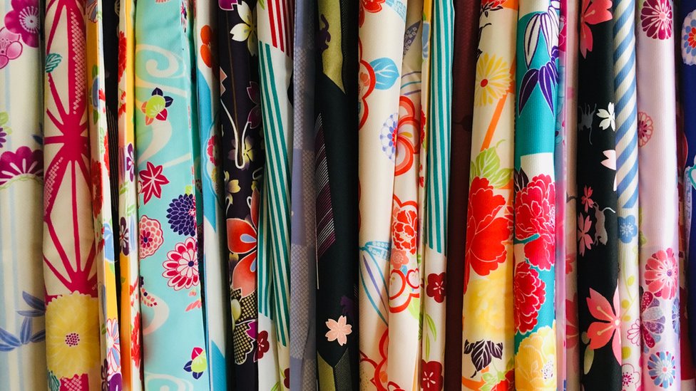 Telas para confeccionar kimonos