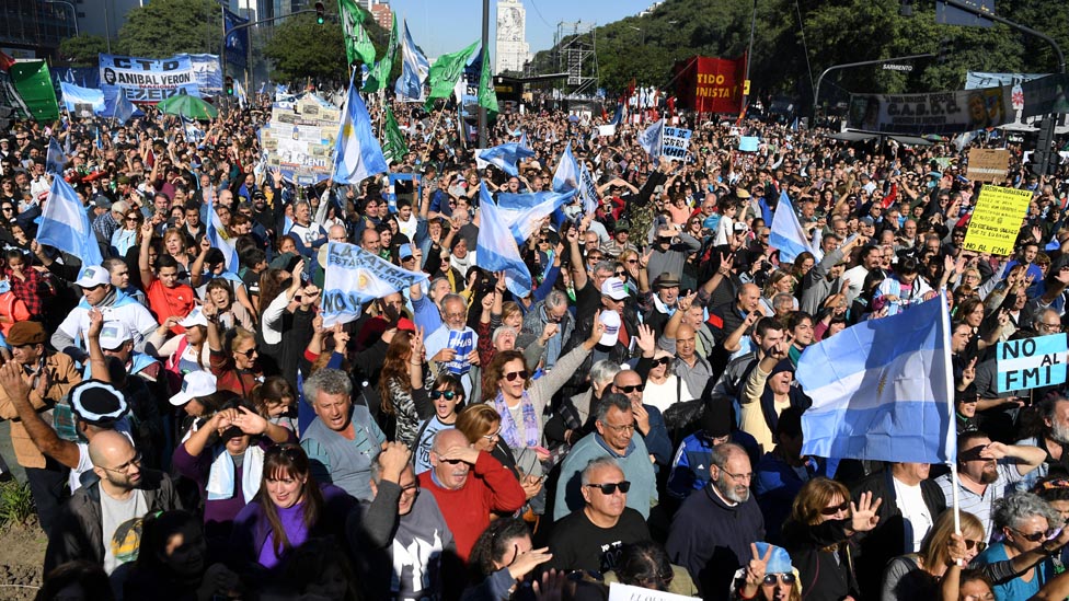 Protesta en Argentina