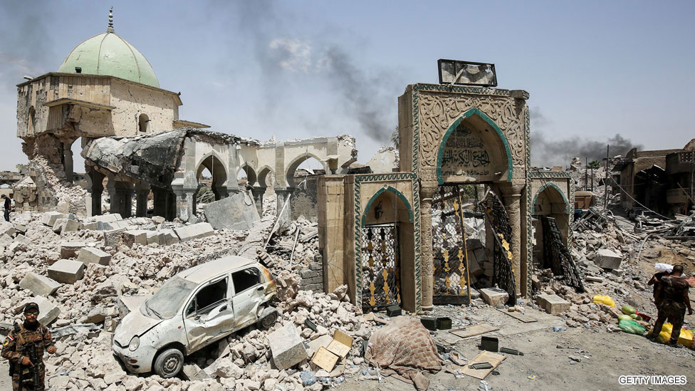 Gran Mezquita de Al-Nuri, julio de 2014