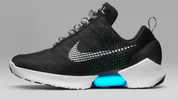 Nike restricts self-lacing trainers to app users - BBC News