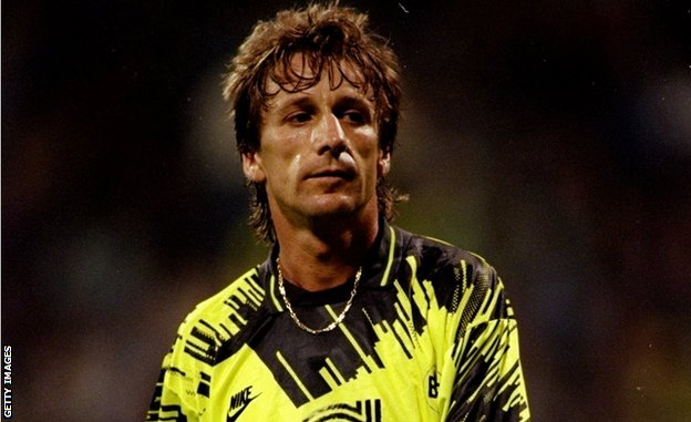Frank Mill, pictured with Dortmund in 1994