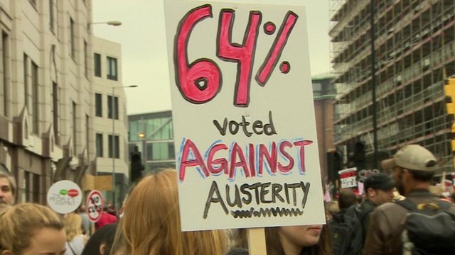 Anti-austerity March: Tens Of Thousands Protest In London - BBC News