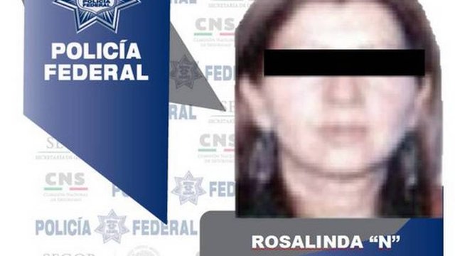 Ficha policial de Rosalinda González Valencia en 2018
