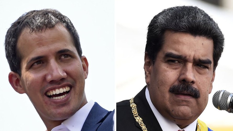 Juan Guidó y Nicolás Maduro